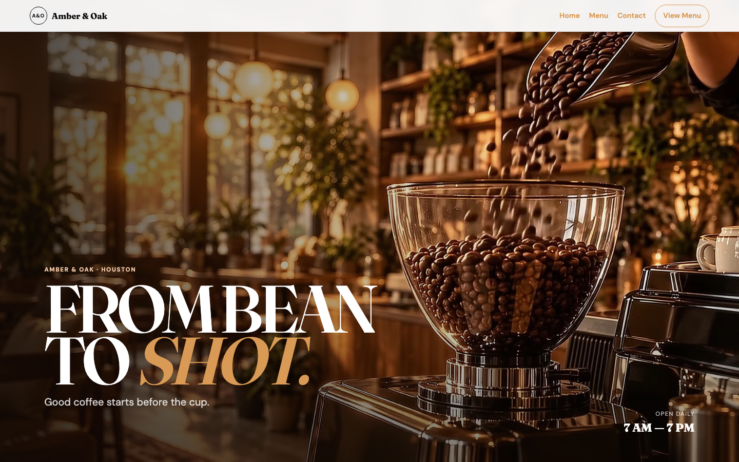 Coffee House website demo preview